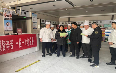 龙港所开展“厉行节约、反对浪费”文明宣传活动，服务粮食市场管理